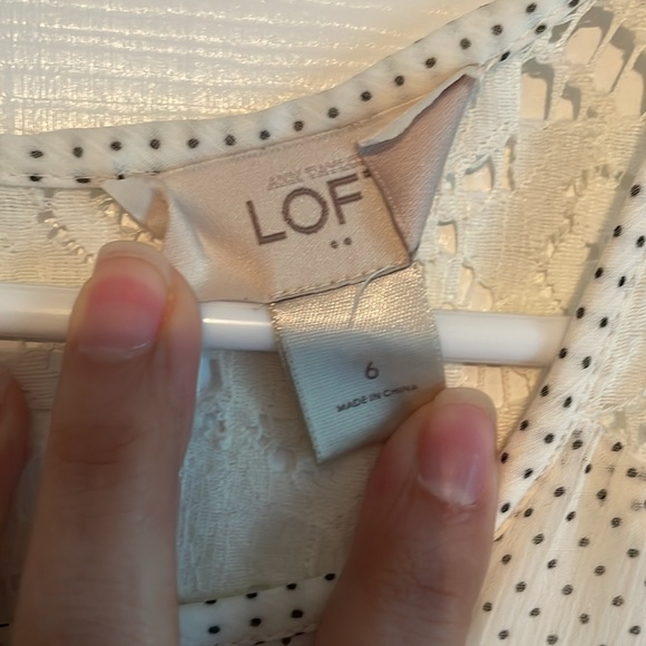 Ann Taylor Loft White Dress. Size 6. - Picture 4 of 5